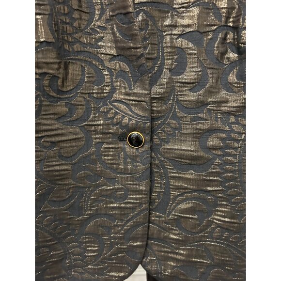 Covington Womens Metallic Brocade Jacket Sz XL - Picture 4 of 7